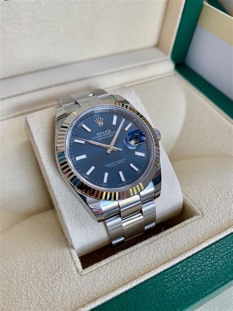 rolex datejust 41 blue dial